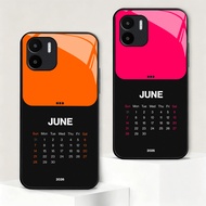Kreatif Glass casing xiaomi for REDMI K40S/K40/K20/K60 Ultra/K50 Ultra/Note12/8/7/10c/10/A3/A1 Plus/