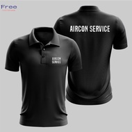 (Y03)AIRCON SERVICE Uniform Microfiber Polo Collar Unisex T-Shirt