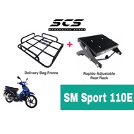 Tapak Monorack Rapido SYM SM Sport 110E Food Delivery Bag Bracket Base SMSPORT110E Transformer Acces