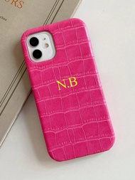 Luxury Leather Personalized Customized Phone Case Compatible With IPhone 16 15 14 11 12 13 Pro Max P