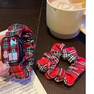 New Model Cloth Strap + Hair Tie Can Be Used With Smart Watch 11 10 9 8 7 6 5 4 3 2 1 Se Ultra CD99 