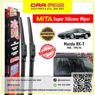 Mazda RX-7 RX7 1985 - 1992 FC 1 Pair MITA SILICONE COATING Aero Front Wiper Blade TWIN Set 20'' & 20
