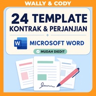 [𝐈𝐍𝐒𝐓𝐀𝐍𝐓] 24 Sets Koleksi Templates Surat Perjanjian | Kontrak | Tawaran | Contract Agreement Letter
