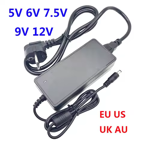 Universal 5 Volt 5V 10A 6V 5A 10A 15A Power Supply Switching Adapter AC/DC Adapters 7.5V 9V 12V 2A 3