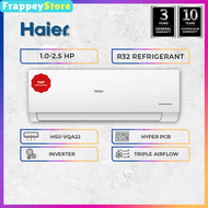 [Frappey] Haier 1.0HP/1.5HP/2.0HP/2.5HP Non Inverter/Inverter R32 Air Conditioner(HSU-10LPA21/HSU-13