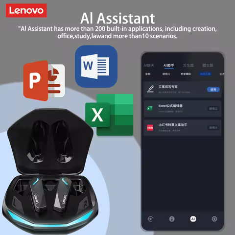 New Lenovo GM2 Pro AI Real-time Translation True Wireless Earphones Multiple Modes Translation Headp