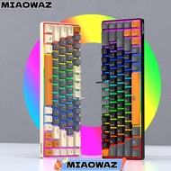 MIAOWAZ RAIKU K68 Keyboard, 68 Keys Thai Keys Gaming Keyboard,  Blue Switch USB Connection Luminous 