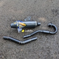 Muffler Exhaust Racing pipe FMF F4.1 full black for CRF 150 KLX 150xr 150xr 200 WR 155 XTZ 125 D TRACKER NORIFUMI ROCKET 4 COMPETITION FMF F4 CORE FMF POWERCORE KINGDRAG AHM