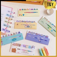T&Y 8IN1 Character Memo Paper 120 Sheets Cute Animal Character Bookmark Stationery Memo Pad Convenie