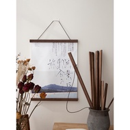Frame Mounted Scroll Poster Picture Frame Suction Solid Wood Hanging Picture Frame Decorative Painti