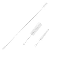 (QBEP) French Horn Trombone Trumpet Cleaning Kit Stainless Steel Nylon Brush Musical Instrument Clea