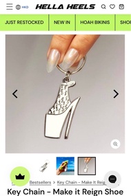 White Poledance key chain keyring pole pleasers boots shoe hella heels pleaser cute key bag charm