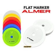 Flat Marker 10-Piece Flat Cone Marker for Football, Futsal, Agility, Training
