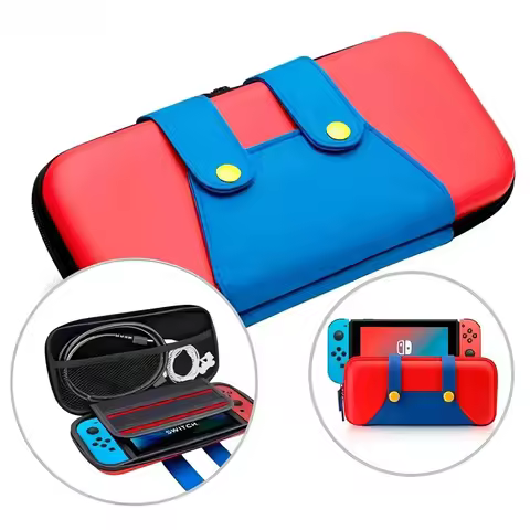 Switch Travel Case Compatible with Nintendo Switch/OLED Cute Portable Switch Carrying Case 10 Game H