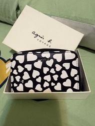 Agnes b. Voyage 心形拉鍊coin card 錢包