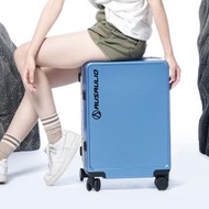 AUSAULIO - 澳絲 22吋大容量(TSA)鋁框行李箱 淺藍色 T9820LBU