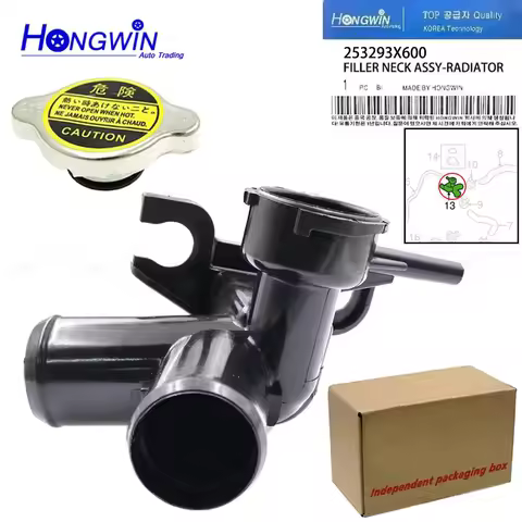 253293X600 25329-3X600 Coolant Radiator Filler Neck With Cap For KIA FORTE 2014-2016 HYUNDAI ELANTRA