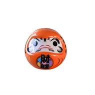 【保庇BOBEE】 日本工藝好運陶瓷達摩存錢罐 - 橘色財旺