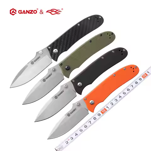 Ganzo G704 Model 440C blade G10 handle folding knife tactical Survival knife outdoor camping EDC too