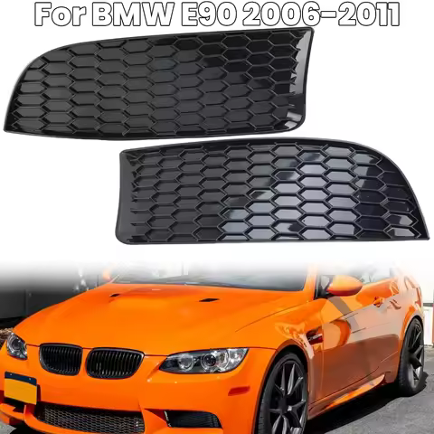M3 Style For BMW 3-Series E90 E91 E92 E93 2006-2011 Car Front Bumper Lower Fog Light Lamps Grilles G