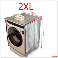 พร้อมส่งด่วน  ผ้าคลุมเครื่องซักผ้า ฝาหน้า 6-25kg. กันUV สีบรอนซ์เงิน (ใช้ได้ทุกยี่ห้อ)