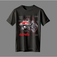 T-shirts from Australia, souvenir clothes with RED FLAG ISLAND Motif