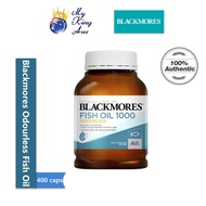 Blackmores Odourless Fish Oil 1000mg 400 Capsules Contains DHA Omega-3 Maintains Heart Brain Eye and Skin Health [My King AUS]