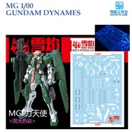 [SNOW FLAME] MG28  MG 1/100 GUNDAM DYNAMES GUNDAM WATER SLIDE DECAL [FLUORESCENT] MODEL KIT TOOLS