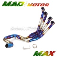 Honda CB650R CB650F Exhaust Header Blue