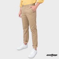 GALLOP : Mens Wear Chino Striped Pants กางเกงขายาว รุ่น ผ้าทอริ้ว GL9009 สี Brown - น้ำตาล / ราคาปรกติ 1690.-