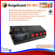 SurgeGuard SB-4EU (Hybrid Surge Protector) ปลั๊กกรองไฟ ตัดไฟเกิน ลดทอนไฟกระชากและลดทอนสัญญาณรบกวน พร