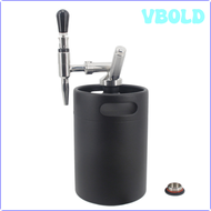 VBOLD 160oz(5L) Nitro Cold Brew Coffee Maker Matt Black Mini Keg Nitrogen Coffee Machine System w/ PRV Kit &amp; Stout Creamer Faucet HRTHW