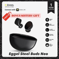 Eggel Steel Buds Neo Bluetooth TWS Earphone With Hybrid Noise Cancelling ANC , SteelBuds Neo IPX5 Wa