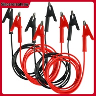 2Pcs Alligator Clip Electrical Test Wires Set Resin 1m/3.3FT 14 Gauge Jumper Wires Kit  SHOPSKC7425