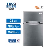 【TECO東元】93L雙門小鮮綠冰箱 R1090W