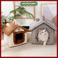 ZHONGGON667 Cat And Dog House, Warm Soft Washable Pet Warm House, Comfortable Deep Sleep Detachable 