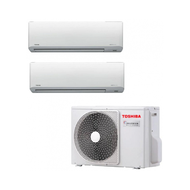 Toshiba東芝1.0匹+1.0匹1拖2變頻冷暖多聯式分體冷氣機RAS-M10N4KVx2/RAS-2M18S3AV-E