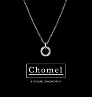 Chomel Silver Necklace for Women Original Design Diamond Clasp Fashionable Trendy Alloy Gold Plated