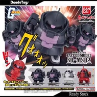 Bandai ZAKU II EXCEED MODEL SD-MS02 ザク gundam gunpla gashapon gasha model kit pg mg rg hg sd action figure japan