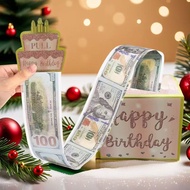 30pcs Birthday Money Box for Cash Gift Pull-Out Cash Surprise Box Gift Box Birthday Party Decoration