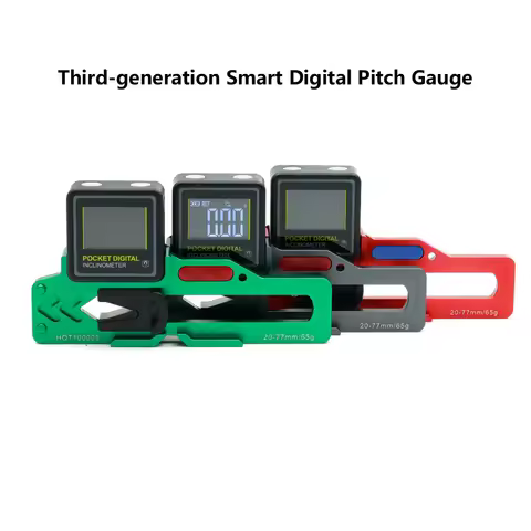 Steam-RC Rechargeable Smart Digital Pitch Gauge/ Pitch Measuring Instrument Ruler for RC Helicopter 