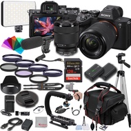 Sony A7 IV Mirrorless Digital Camera 24MP w/ 28-70mM Lens, 128GB Extreme Memory,Microphone, 120LED V