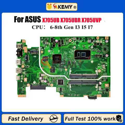 X705UB Laptop Motherboard For ASUS VivoBook X705U F705U X705UV X705UF X705UNR X705UBR X705UVP X705UB