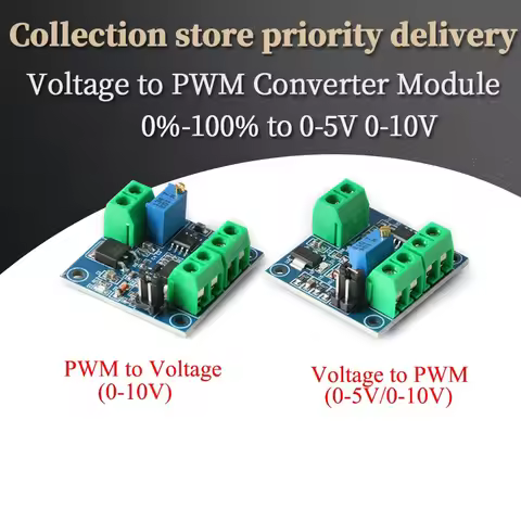 Voltage to PWM Converter Module 0%-100% to 0-5V 0-10V Digital to Analog Signal PWM Adjustable Power 