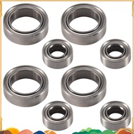 8Pcs Ball Bearings 4X8X3mm 8X12X3.5mm for   E18  1/18 RC Car Spare Parts A949 A959 A969 A979 A959-B 