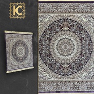 Kinara Carpet Royal Isfahan Karpet Permadani Square 150x150 Brown