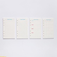 Doublebuy A5 Refill Papers 6-hole Loose-leaf Notebook Inserts for A5 Loose-leaf Panner