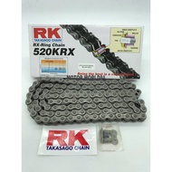 RK RANTAI 520 X-RING / CHAIN 520 X-RING / RX-RING CHAIN 520KRX 100% ORIGINAL RANTAI BLACK KOTAK PUTI