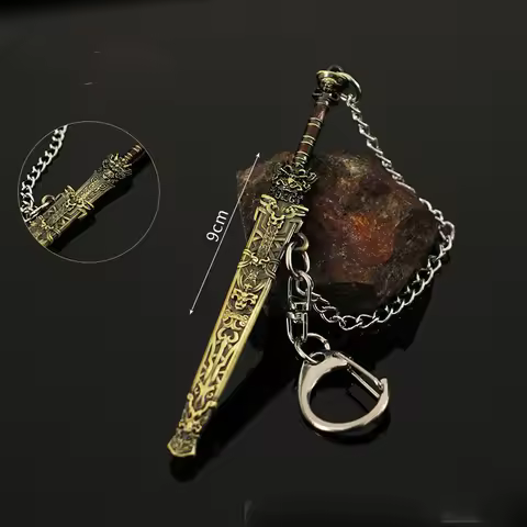 Mini Feng Shen Emperor Sword Keychain Creation Of The Gods King Zhou Ji Fa Crown Prince Yin Jiao Erl