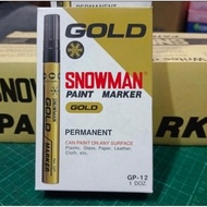 Snowman permanent paint marker gold GP-12